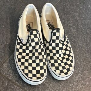 Vans slip on Black and White Checkered Sneakers